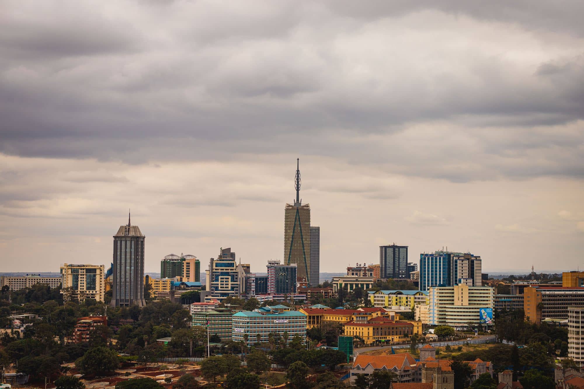 Nairobi skyline with Times Tower