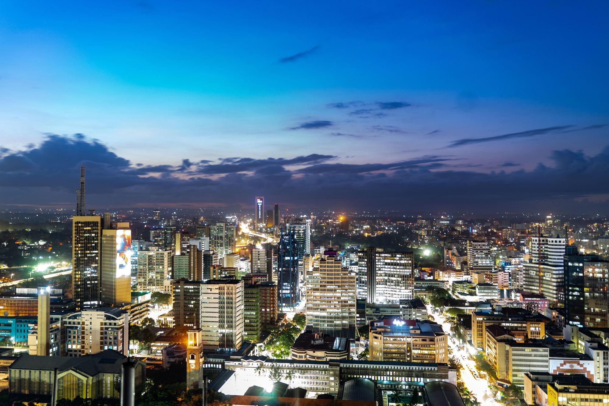 Nairobi at blue hour